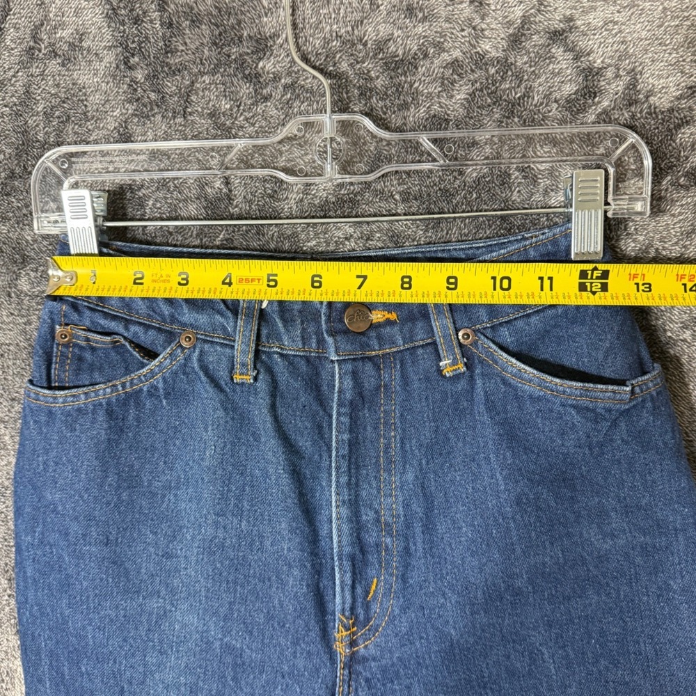 Vintage 80s‎ Chic H.I.S Denim MOM Jeans High-Waisted Women Size 25" Blue Western - Picture 5 of 10